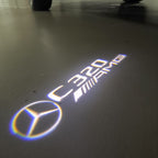 MERCEDES BENZ C320 LOGO PROJECTOT LIGHTS  (quantity 1 = 1 set /2 door lights with 2 logo films)Nr.02M65