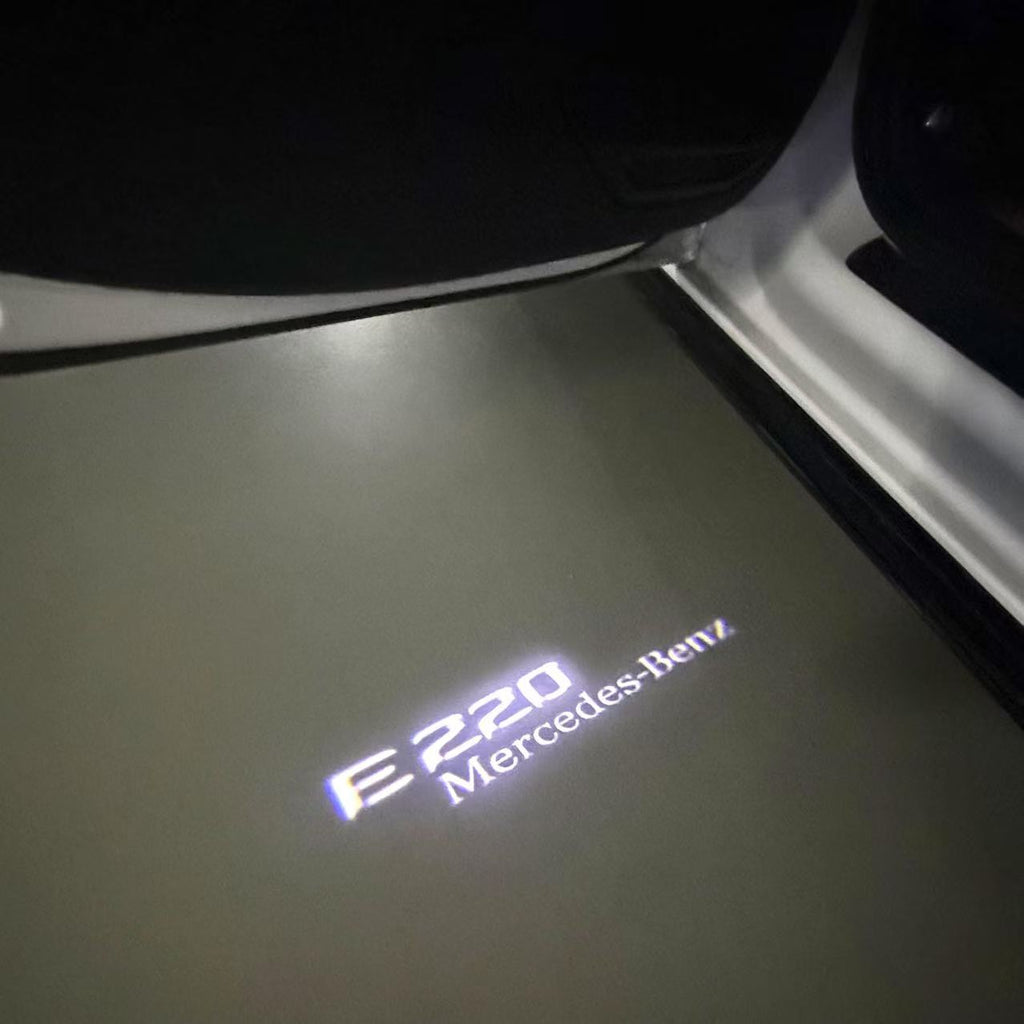 MERCEDES BENZ E220 LOGO PROJECTOT LIGHTS  (quantity 1 = 1 set /2 door lights with 2 logo films)Nr.02M98