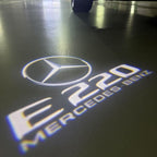 MERCEDES BENZ E220 LOGO PROJECTOT LIGHTS  (quantity 1 = 1 set /2 door lights with 2 logo films)Nr.02M72