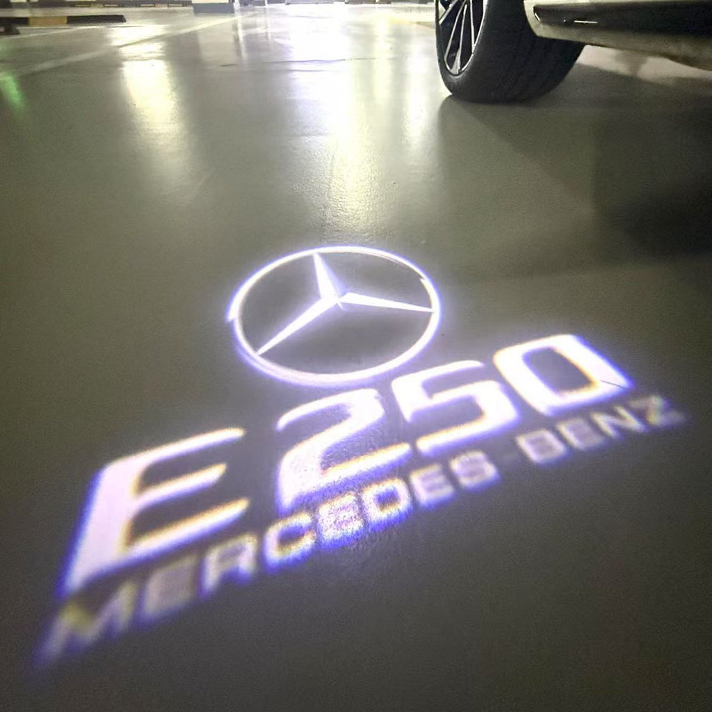 MERCEDES BENZ E250 LOGO PROJECTOT LIGHTS  (quantity 1 = 1 set /2 door lights with 2 logo films)Nr.02M66