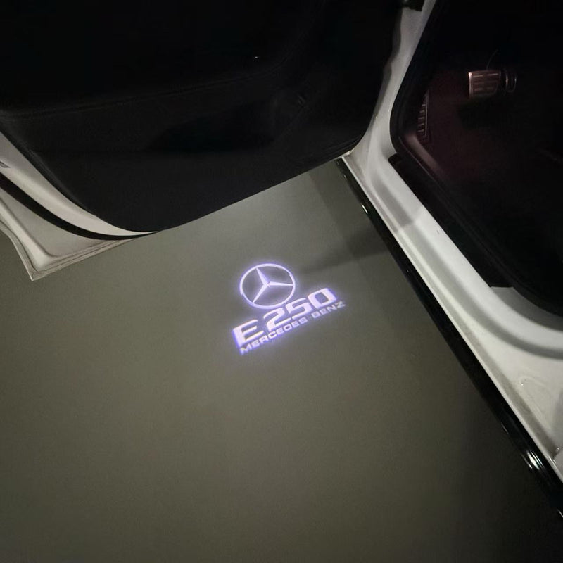 MERCEDES BENZ E250 LOGO PROJECTOT LIGHTS  (quantity 1 = 1 set /2 door lights with 2 logo films)Nr.02M66