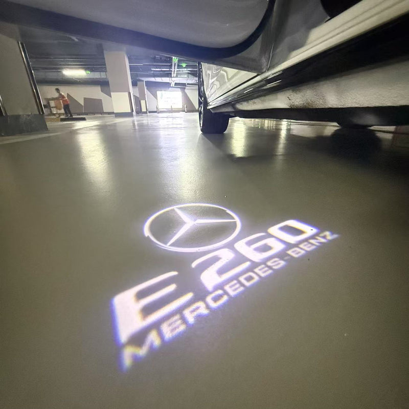 MERCEDES BENZ E260 LOGO PROJECTOT LIGHTS  (quantity 1 = 1 set /2 door lights with 2 logo films)Nr.02M82