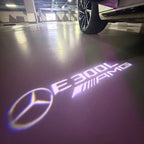 MERCEDES BENZ E300L LOGO PROJECTOT LIGHTS  (quantity 1 = 1 set /2 door lights with 2 logo films)Nr.02M103
