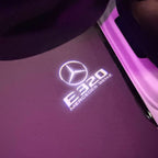 MERCEDES BENZ E320 LOGO PROJECTOT LIGHTS  (quantity 1 = 1 set /2 door lights with 2 logo films)Nr.02M70