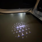 MERCEDES BENZ E400 LOGO PROJECTOT LIGHTS  (quantity 1 = 1 set /2 door lights with 2 logo films)Nr.02M102