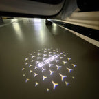 MERCEDES BENZ E350 LOGO PROJECTOT LIGHTS  (quantity 1 = 1 set /2 door lights with 2 logo films)Nr.02M79