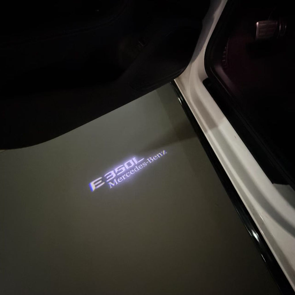 MERCEDES BENZ E350L LOGO PROJECTOT LIGHTS  (quantity 1 = 1 set /2 door lights with 2 logo films)Nr.02M92