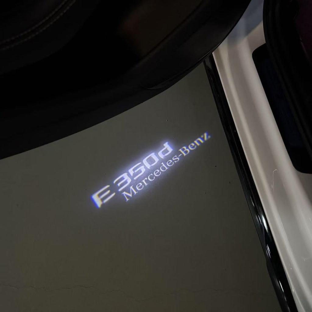 MERCEDES BENZ E350d LOGO PROJECTOT LIGHTS  (quantity 1 = 1 set /2 door lights with 2 logo films)Nr.02M74