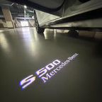 MERCEDES BENZ S500 LOGO PROJECTOT LIGHTS  (quantity 1 = 1 set /2 door lights with 2 logo films)Nr.02M15