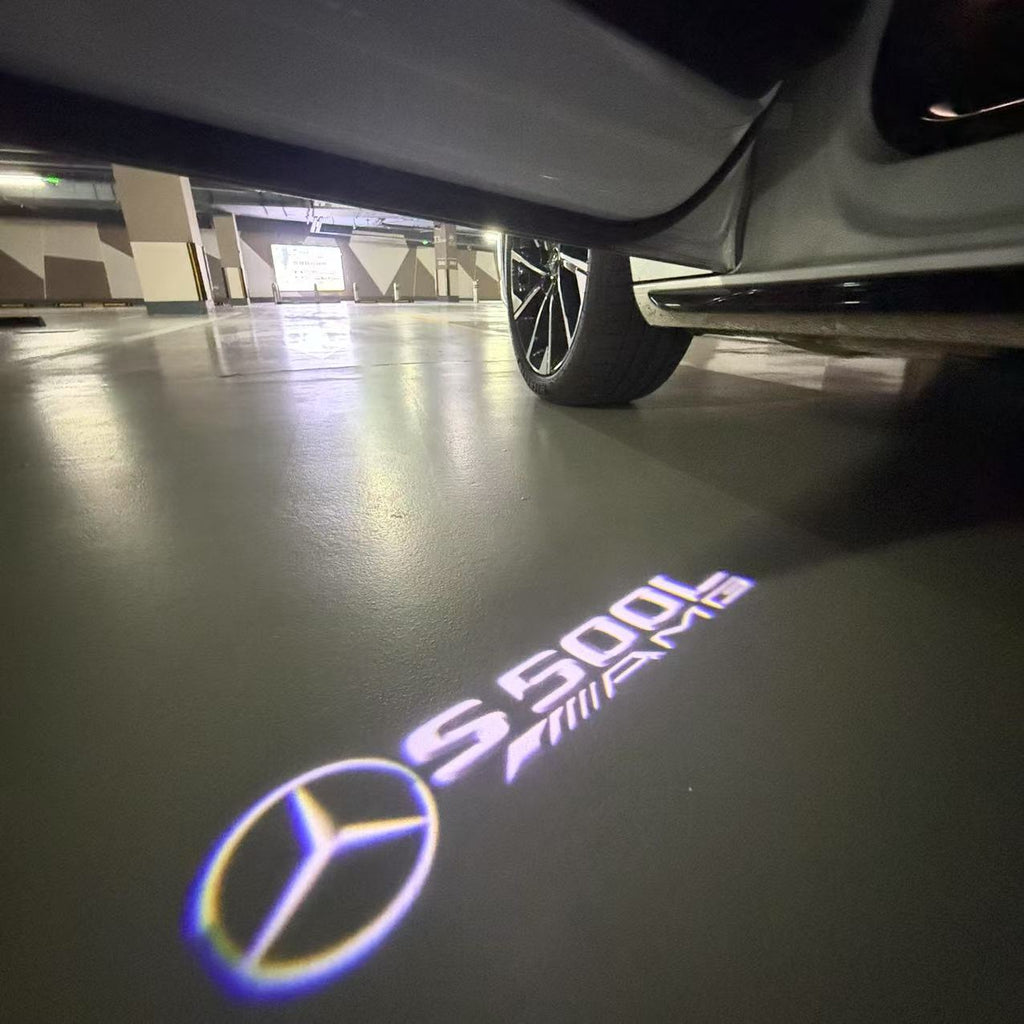 MERCEDES BENZ S500L LOGO PROJECTOT LIGHTS  (quantity 1 = 1 set /2 door lights with 2 logo films)Nr.02M26