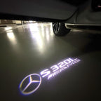 MERCEDES BENZ S320 LOGO PROJECTOT LIGHTS  (quantity 1 = 1 set /2 door lights with 2 logo films)Nr.02M11）