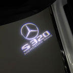 MERCEDES BENZ S320 LOGO PROJECTOT LIGHTS  (quantity 1 = 1 set /2 door lights with 2 logo films)Nr.02M17