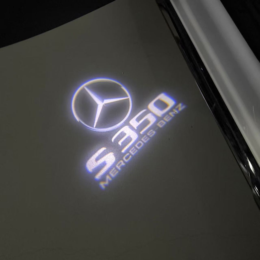 MERCEDES BENZ S350 LOGO PROJECTOT LIGHTS  (quantity 1 = 1 set /2 door lights with 2 logo films)Nr.02M19