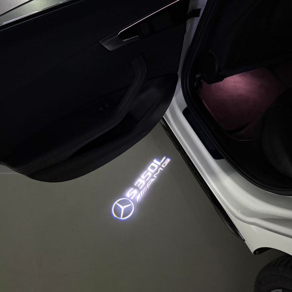 MERCEDES BENZ S350L LOGO PROJECTOT LIGHTS  (quantity 1 = 1 set /2 door lights with 2 logo films)Nr.02M20