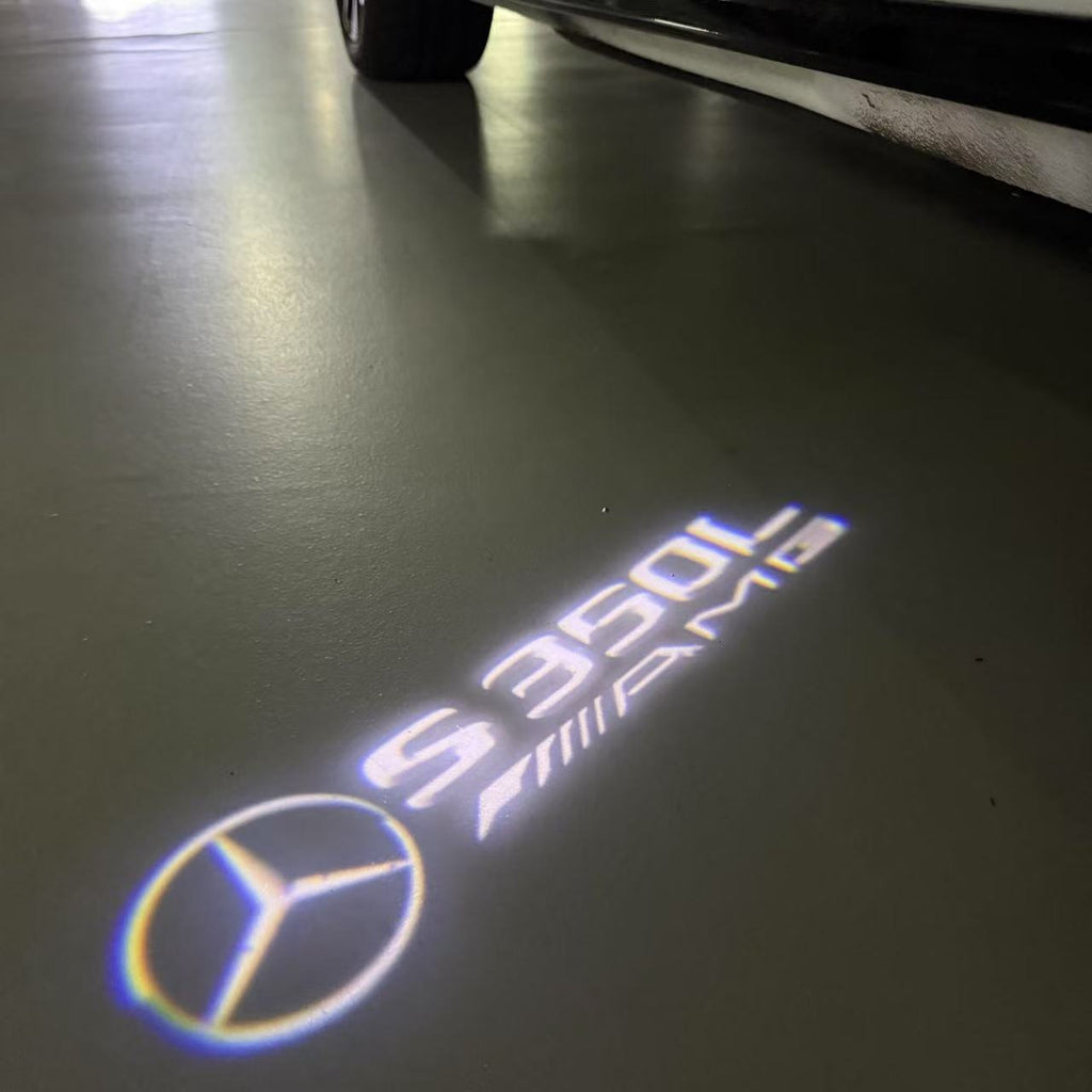 MERCEDES BENZ S350L LOGO PROJECTOT LIGHTS  (quantity 1 = 1 set /2 door lights with 2 logo films)Nr.02M20
