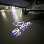 MERCEDES BENZ S400 LOGO PROJECTOT LIGHTS  (quantity 1 = 1 set /2 door lights with 2 logo films)Nr.02M28