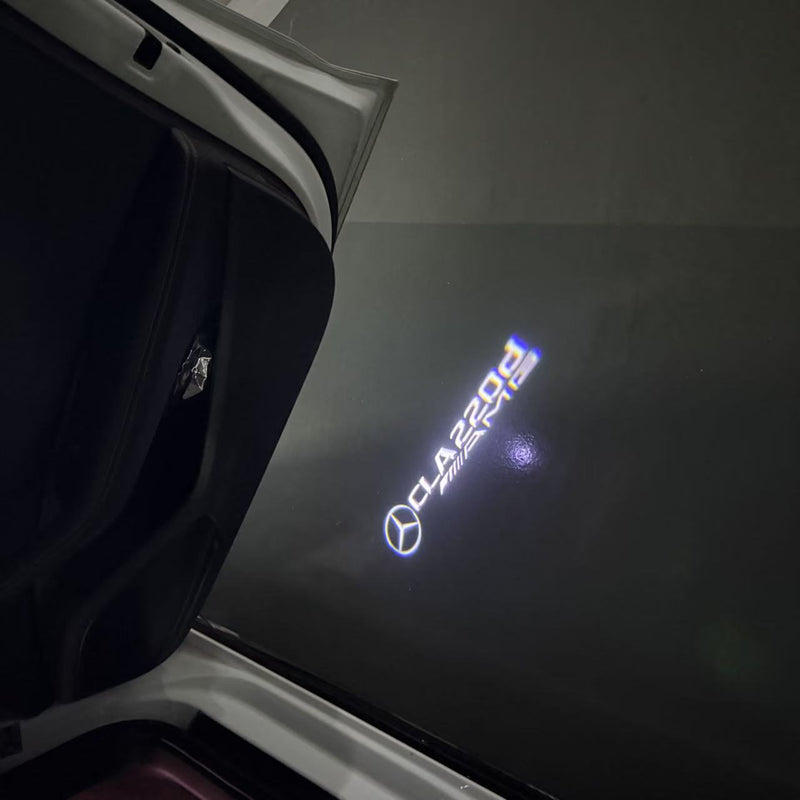 MERCEDES BENZ CLA 220d LOGO PROJECTOT LIGHTS  (quantity 1 = 1 set /2 door lights with 2 logo films)Nr.02M224