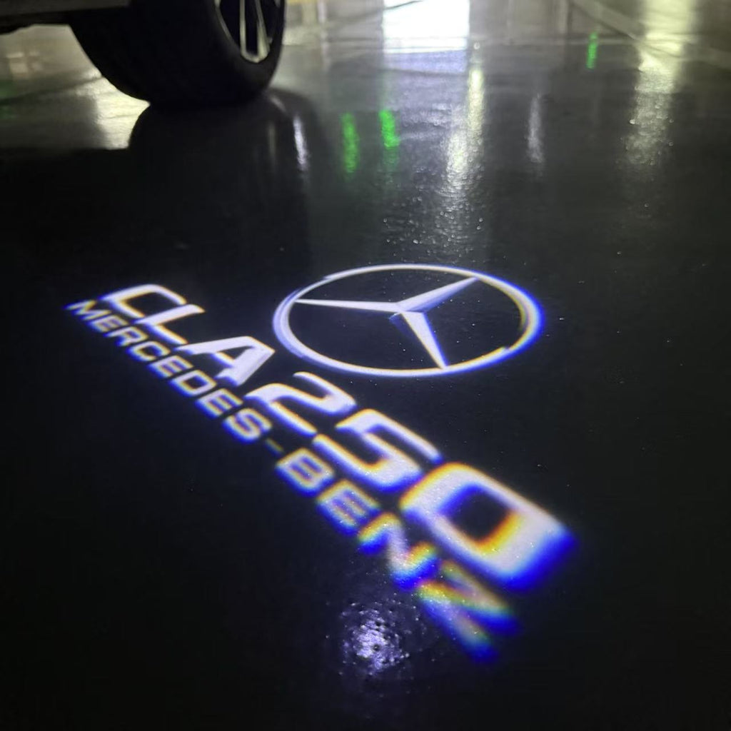 MERCEDES BENZ CLA 250 LOGO PROJECTOT LIGHTS  (quantity 1 = 1 set /2 door lights with 2 logo films)Nr.02M226