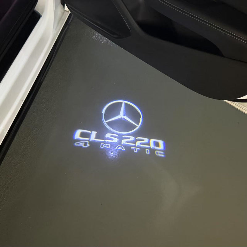 MERCEDES BENZ CLS 220 LOGO PROJECTOT LIGHTS  (quantity 1 = 1 set /2 door lights with 2 logo films)Nr.02M193