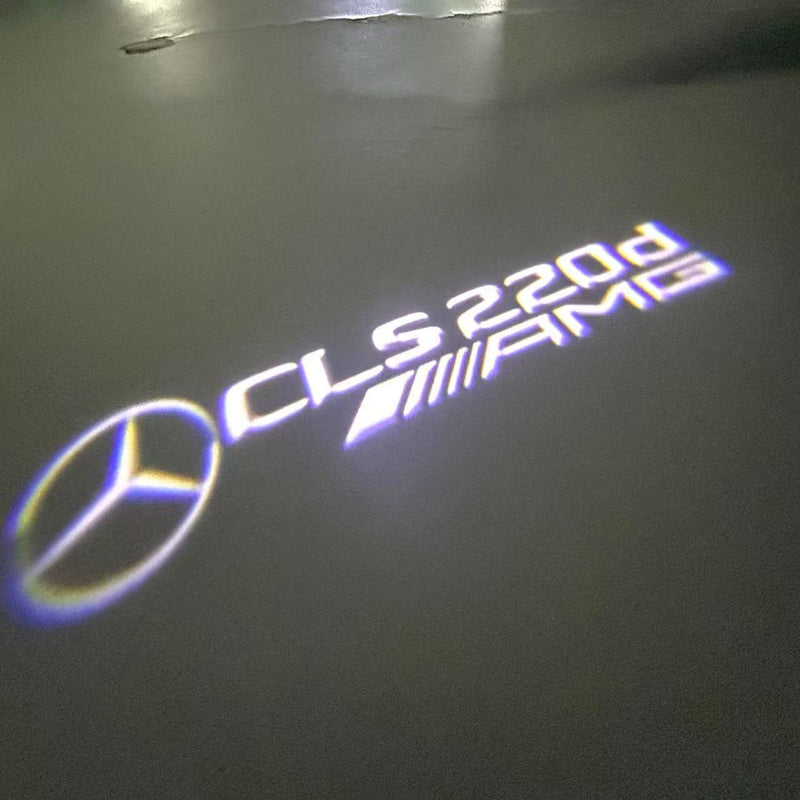 MERCEDES BENZ CLS 220d LOGO PROJECTOT LIGHTS  (quantity 1 = 1 set /2 door lights with 2 logo films)Nr.02M195