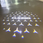 MERCEDES BENZ CLS 250 LOGO PROJECTOT LIGHTS  (quantity 1 = 1 set /2 door lights with 2 logo films)Nr.02M197