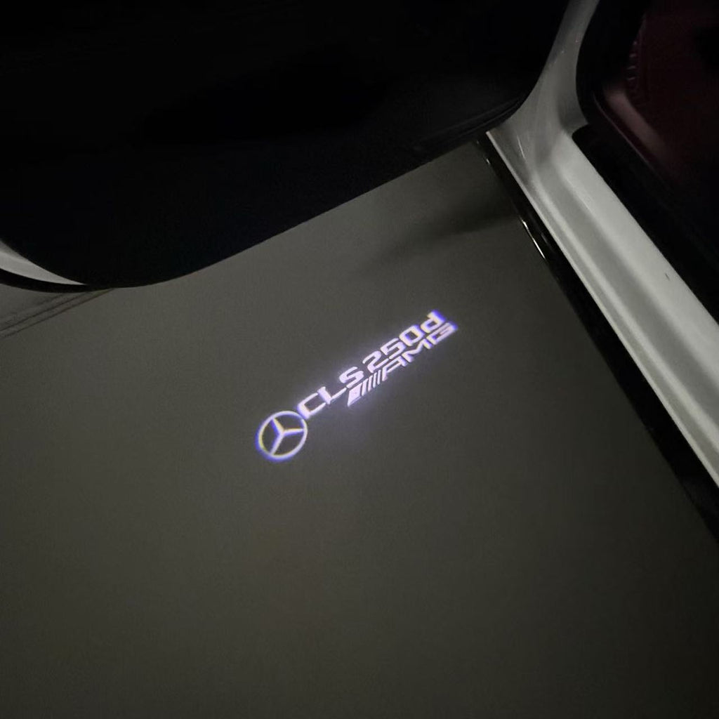 MERCEDES BENZ CLS 250d LOGO PROJECTOT LIGHTS  (quantity 1 = 1 set /2 door lights with 2 logo films)Nr.02M196