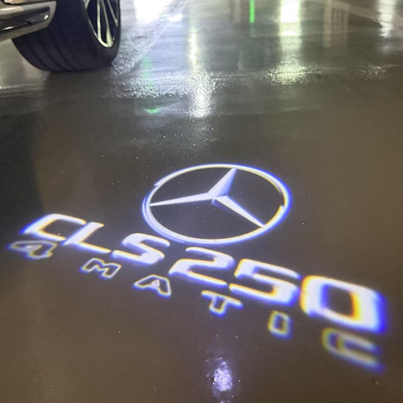 MERCEDES BENZ CLS 250 LOGO PROJECTOT LIGHTS  (quantity 1 = 1 set /2 door lights with 2 logo films)Nr.02M198