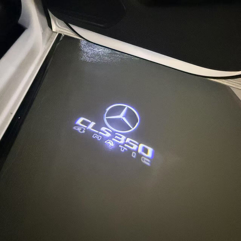 MERCEDES BENZ CLS 350 LOGO PROJECTOT LIGHTS  (quantity 1 = 1 set /2 door lights with 2 logo films)Nr.02M184