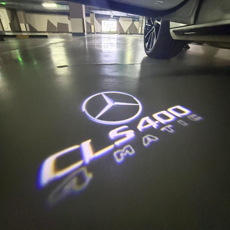 MERCEDES BENZ CLS 400 LOGO PROJECTOT LIGHTS  (quantity 1 = 1 set /2 door lights with 2 logo films)Nr.02M201