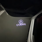 MERCEDES BENZ CLS 500 LOGO PROJECTOT LIGHTS  (quantity 1 = 1 set /2 door lights with 2 logo films)Nr.02M187