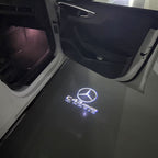 MERCEDES BENZ C43 AMG LOGO PROJECTOT LIGHTS  (quantity 1 = 1 set /2 door lights with 2 logo films)Nr.02M288