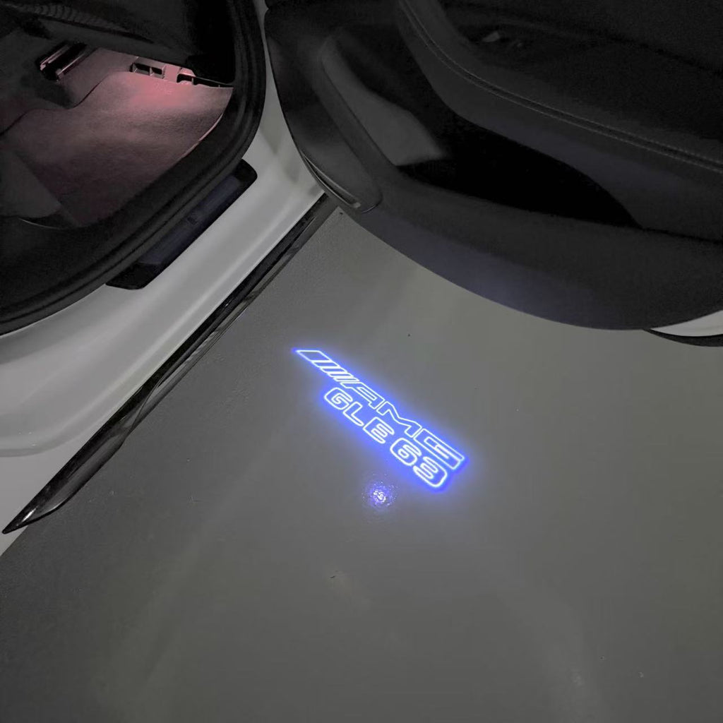 MERCEDES BENZ S63 AMG LOGO PROJECTOT LIGHTS  (quantity 1 = 1 set /2 door lights with 2 logo films)Nr.02M323