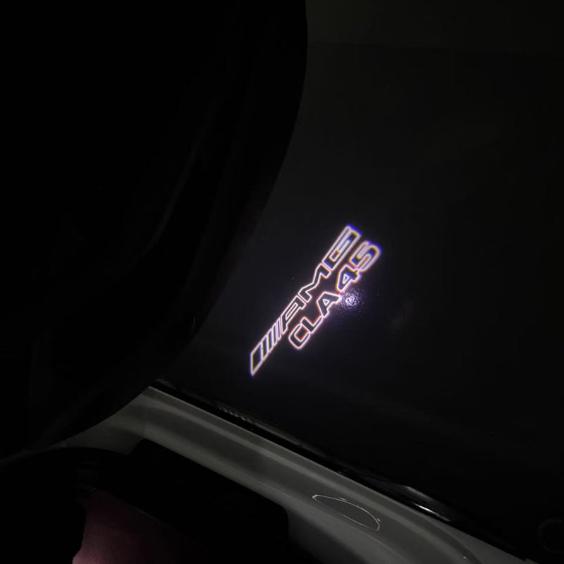 MERCEDES BENZ CLA45 AMG LOGO PROJECTOT LIGHTS  (quantity 1 = 1 set /2 door lights with 2 logo films)Nr.02M271