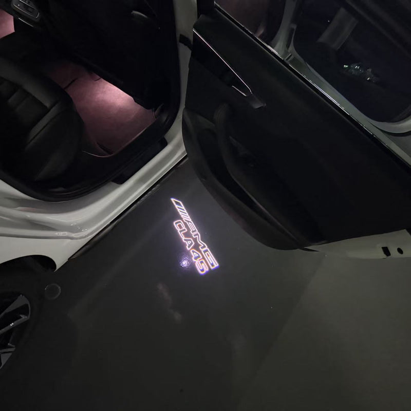 MERCEDES BENZ CLA45 AMG LOGO PROJECTOT LIGHTS  (quantity 1 = 1 set /2 door lights with 2 logo films)Nr.02M271