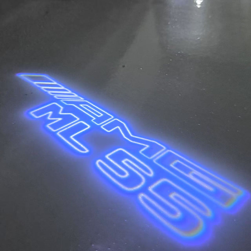 MERCEDES BENZ ML55 AMG LOGO PROJECTOT LIGHTS  (quantity 1 = 1 set /2 door lights with 2 logo films)Nr.02M386