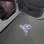 MERCEDES BENZ ML55 AMG LOGO PROJECTOT LIGHTS  (quantity 1 = 1 set /2 door lights with 2 logo films)Nr.02M387
