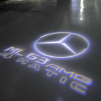 MERCEDES BENZ ML63 AMG LOGO PROJECTOT LIGHTS  (quantity 1 = 1 set /2 door lights with 2 logo films)Nr.02M390