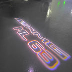 MERCEDES BENZ ML63 AMG LOGO PROJECTOT LIGHTS  (quantity 1 = 1 set /2 door lights with 2 logo films)Nr.02M388