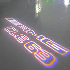 MERCEDES BENZ CLE63 AMG LOGO PROJECTOT LIGHTS  (quantity 1 = 1 set /2 door lights with 2 logo films)Nr.02M333