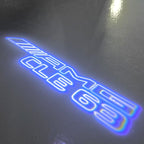 MERCEDES BENZ CLE63 AMG LOGO PROJECTOT LIGHTS  (quantity 1 = 1 set /2 door lights with 2 logo films)Nr.02M334