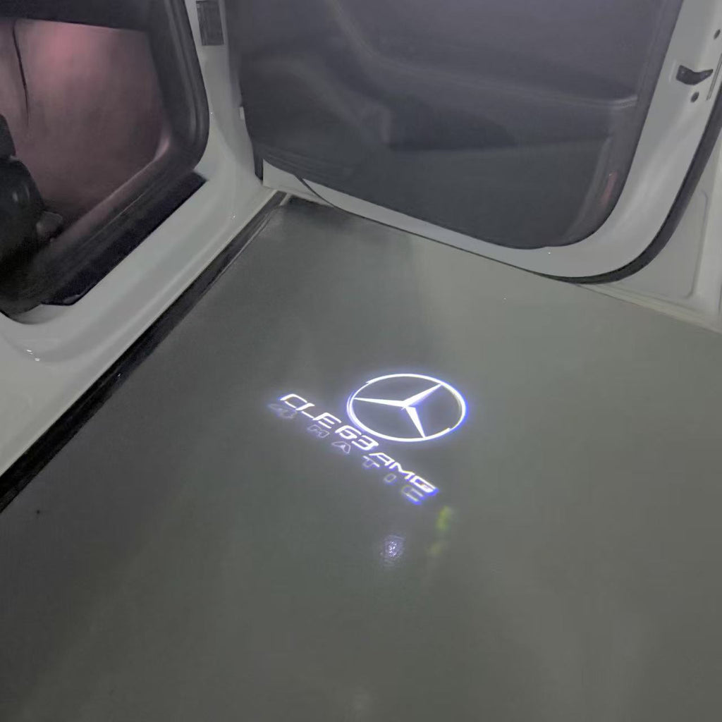 MERCEDES BENZ CLE63 AMG LOGO PROJECTOT LIGHTS  (quantity 1 = 1 set /2 door lights with 2 logo films)Nr.02M335
