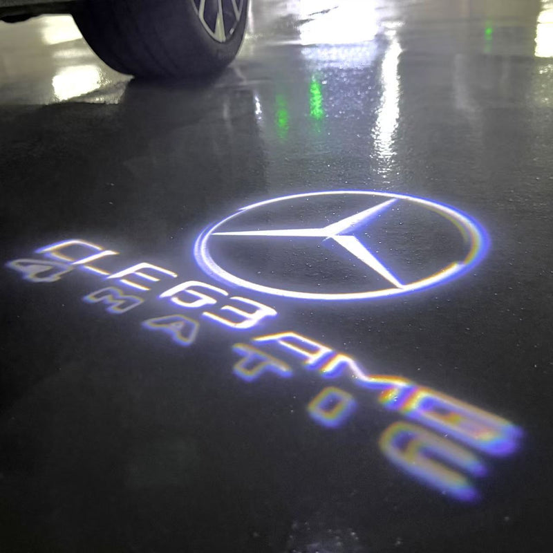 MERCEDES BENZ CLE63 AMG LOGO PROJECTOT LIGHTS  (quantity 1 = 1 set /2 door lights with 2 logo films)Nr.02M335