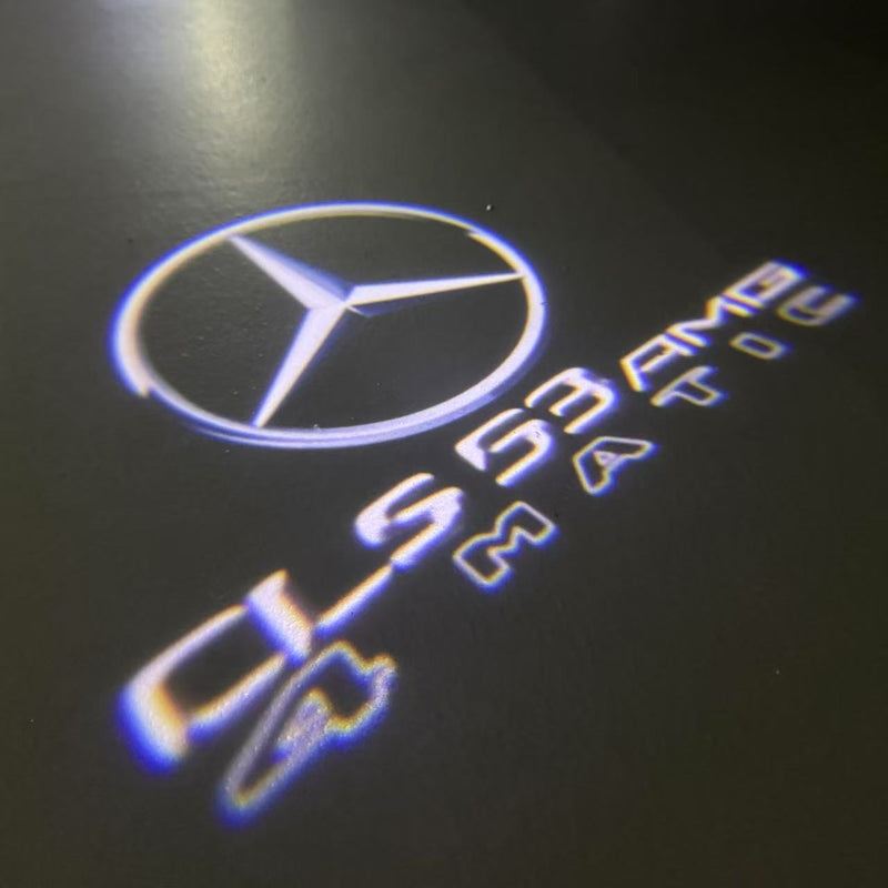 MERCEDES BENZ CLS53 AMG LOGO PROJECTOT LIGHTS  (quantity 1 = 1 set /2 door lights with 2 logo films)Nr.02M276