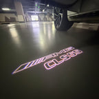 MERCEDES BENZ CLS55 AMG LOGO PROJECTOT LIGHTS  (quantity 1 = 1 set /2 door lights with 2 logo films)Nr.02M284