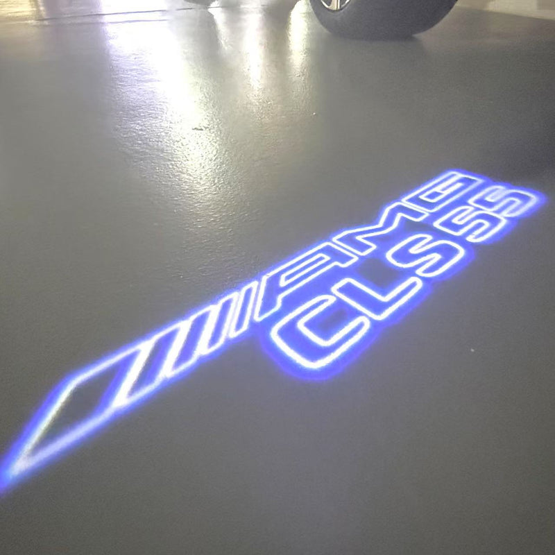 MERCEDES BENZ CLS55 AMG LOGO PROJECTOT LIGHTS  (quantity 1 = 1 set /2 door lights with 2 logo films)Nr.02M283