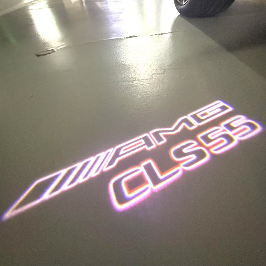 MERCEDES BENZ CLS55 AMG LOGO PROJECTOT LIGHTS  (quantity 1 = 1 set /2 door lights with 2 logo films)Nr.02M284