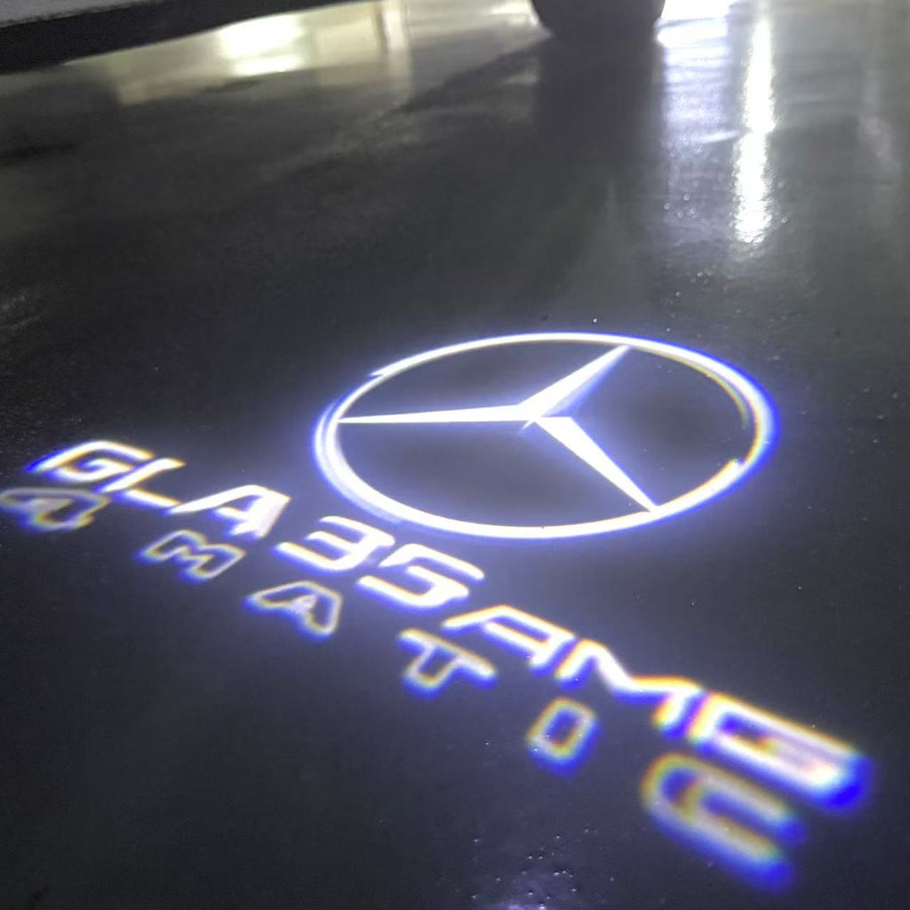MERCEDES BENZ GLA35 AMG LOGO PROJECTOT LIGHTS  (quantity 1 = 1 set /2 door lights with 2 logo films)Nr.02M339