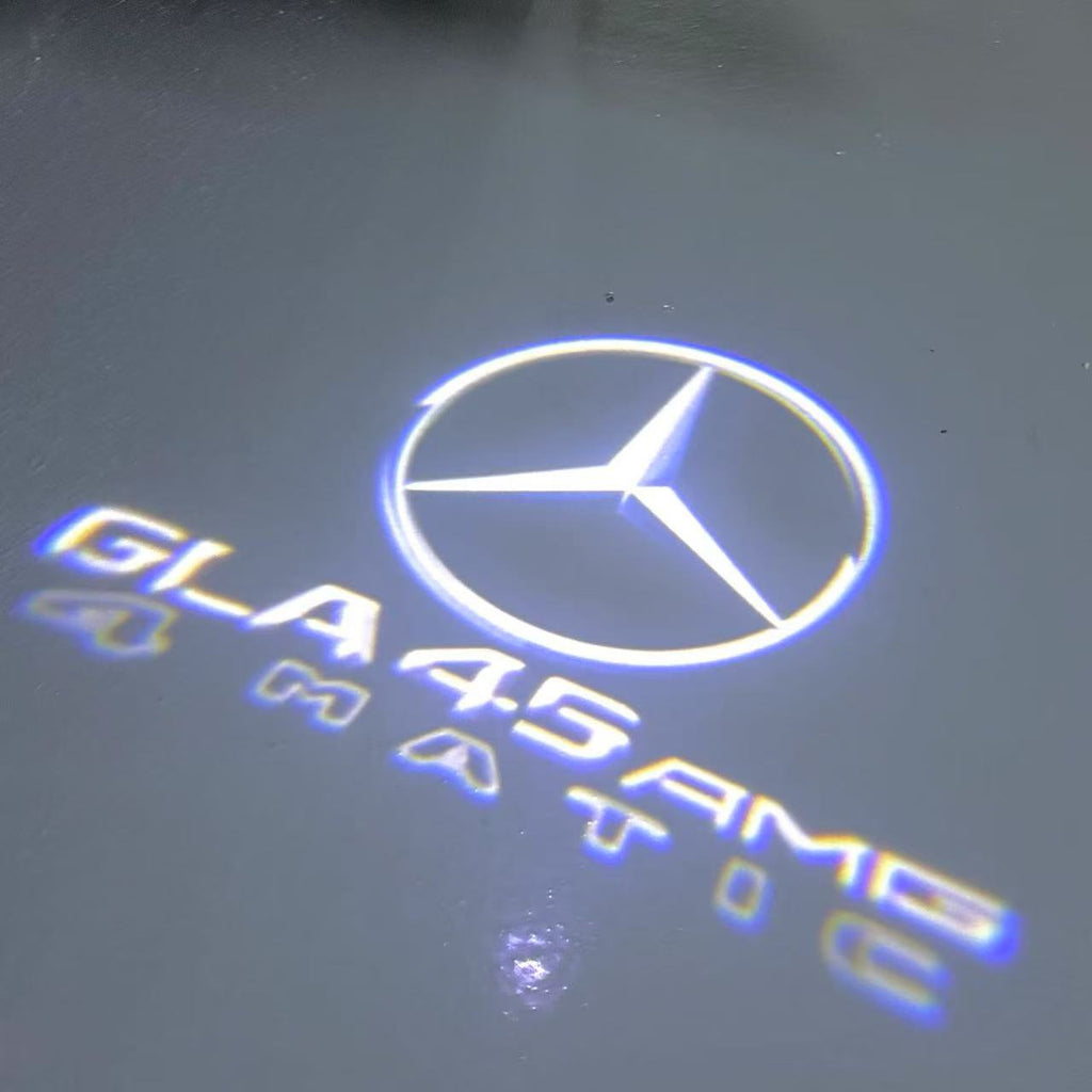 MERCEDES BENZ GLA45 AMG LOGO PROJECTOT LIGHTS  (quantity 1 = 1 set /2 door lights with 2 logo films)Nr.02M346