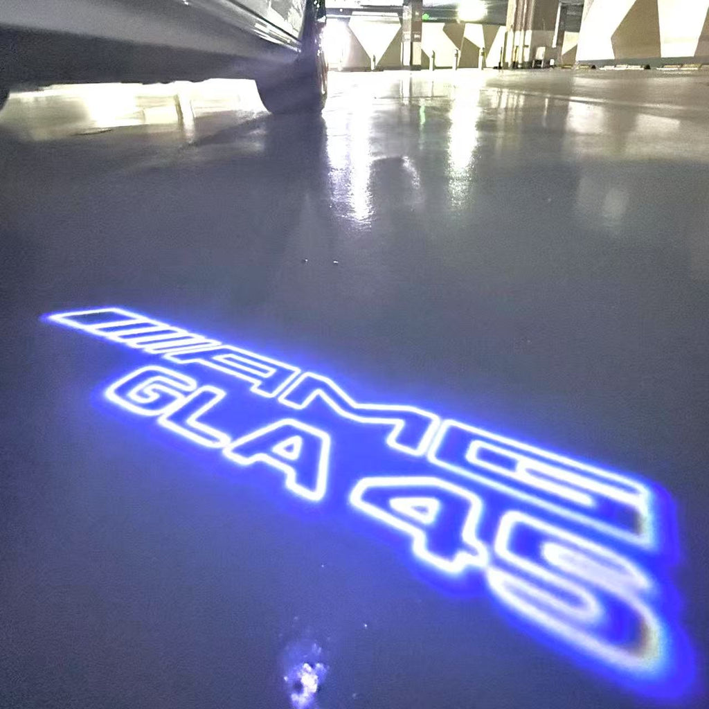 MERCEDES BENZ GLA45 AMG LOGO PROJECTOT LIGHTS  (quantity 1 = 1 set /2 door lights with 2 logo films)Nr.02M343