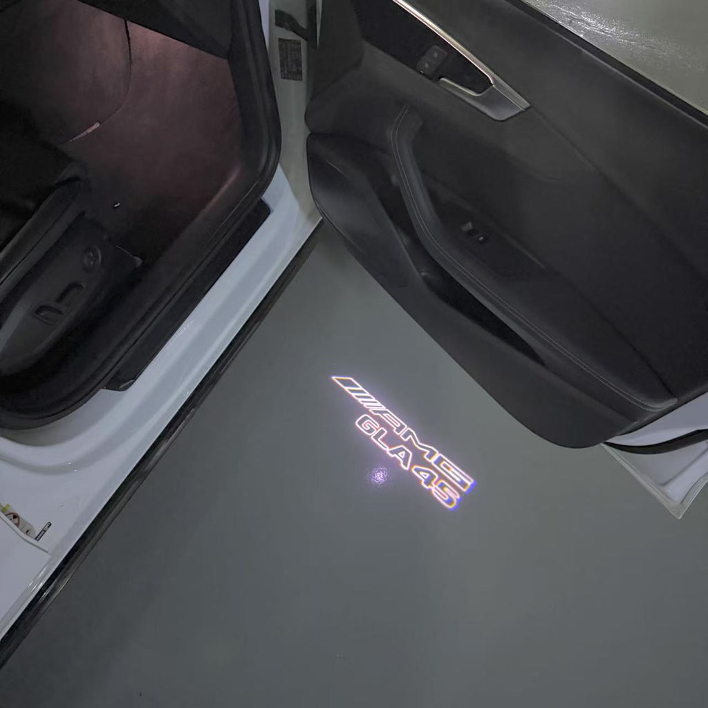 MERCEDES BENZ GLA45 AMG LOGO PROJECTOT LIGHTS  (quantity 1 = 1 set /2 door lights with 2 logo films)Nr.02M344